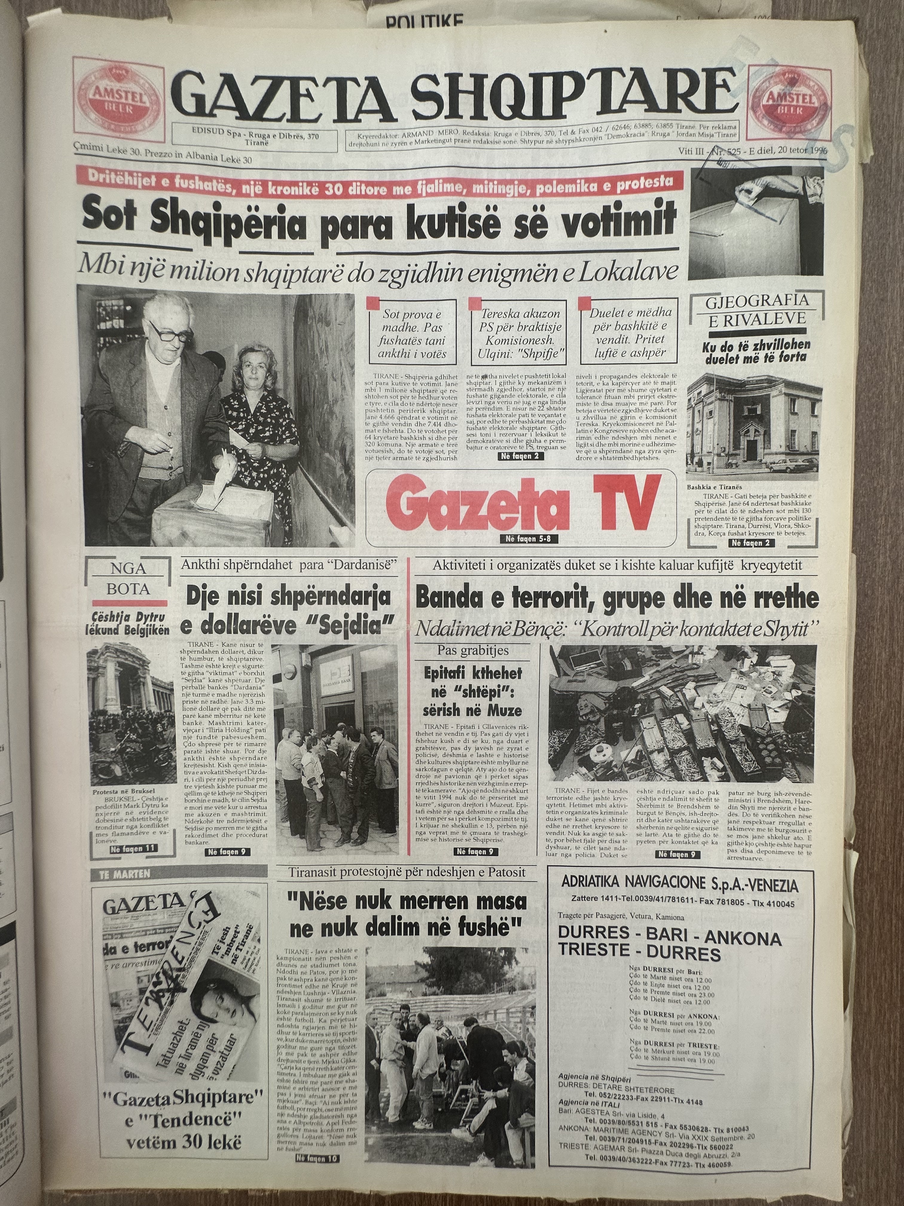 Gazeta Shqiptare 1996-10-20